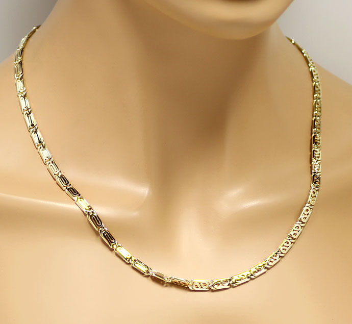 Foto 6 - Designer-Halskette zweiseitig verschieden in 585er Gold, K3080