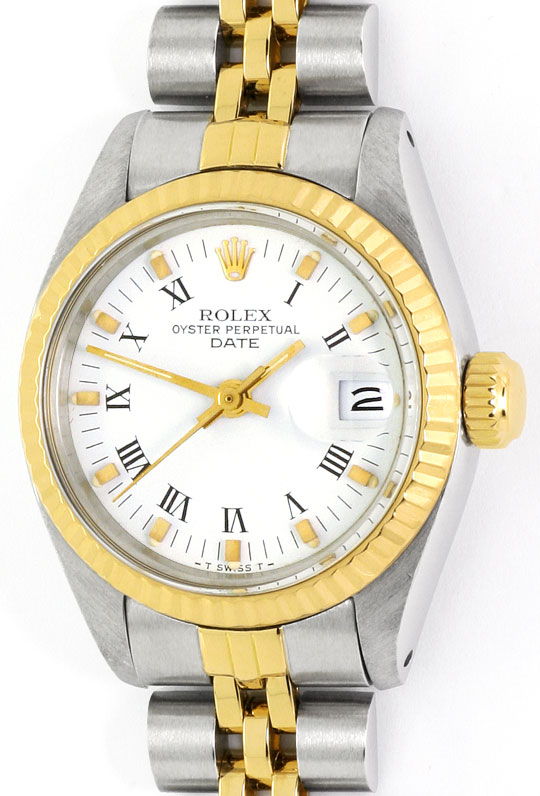 Foto 2 - Rolex Lady Date Stahl-Gold, Automatik, Damen-Armbanduhr, U2206